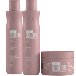 Combo Manutenção Completa Pós Progressiva Fashion Gold 300ml/250g