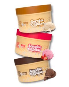 Combo Sorvete Capilar - Sorveterapia de Chocolate, Morango e Baunilha 250g - Fashion Gold