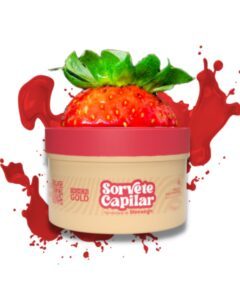 Sorvete Capilar - Sorveterapia de Morango 250g - Fashion Gold