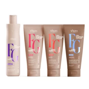 kit loiro perfeito + shampoo luminoso loiro perfeito 500ml ybera fashion gold