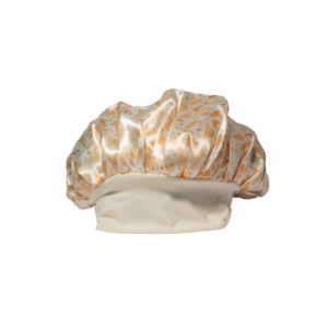 ybera touca de cetim fashion gold