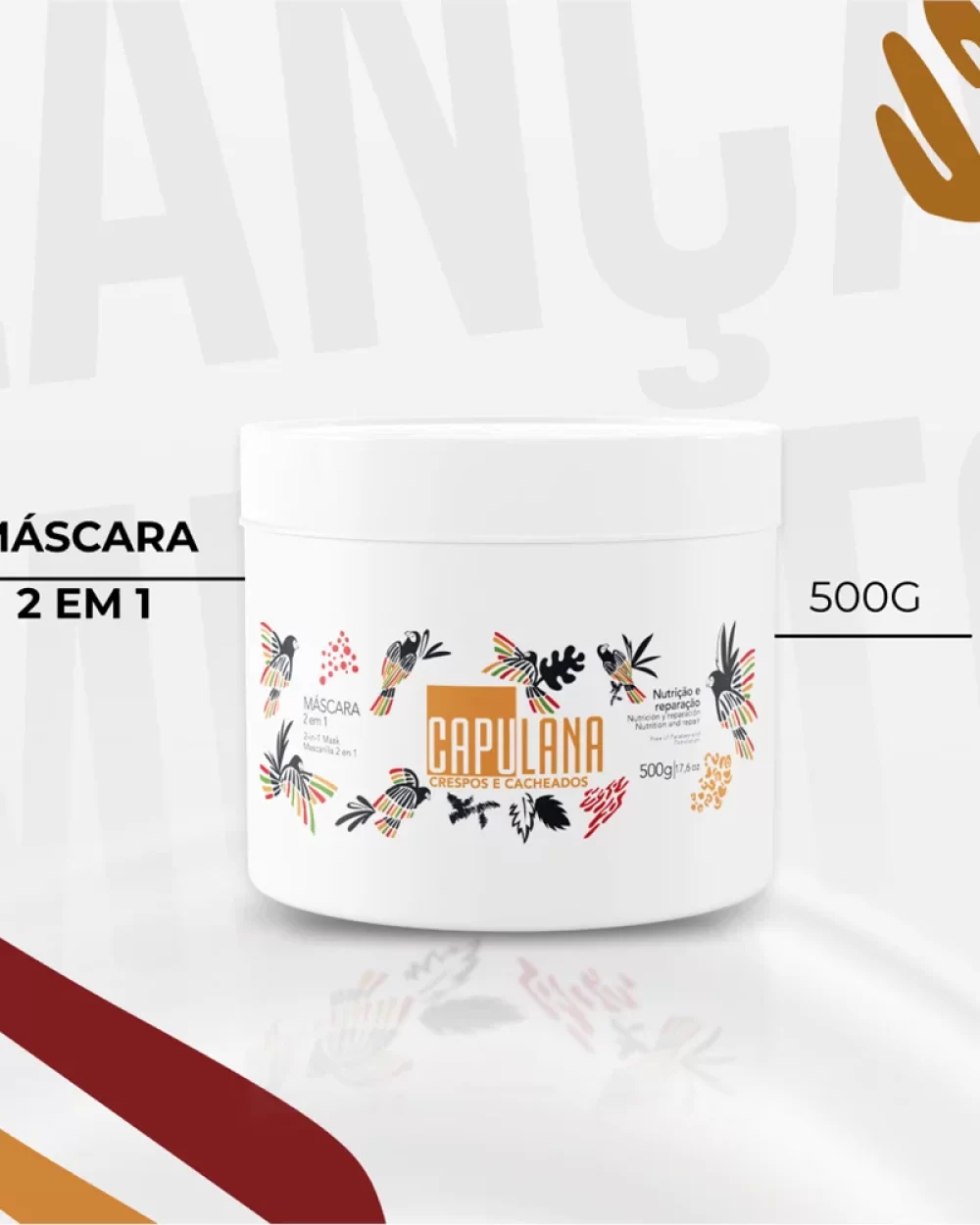 Máscara 2 em 1 Capulana 500g